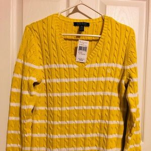 RALPH LAUREN chunky cable knit sweater BNWT
